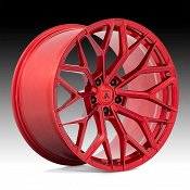 Asanti Black Label ABL39 Mogul FFT Candy Red Custom Wheels